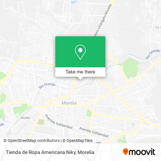 Mapa de Tienda de Ropa Americana Niky