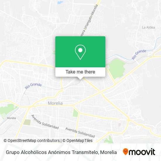 Grupo Alcohólicos Anónimos Transmítelo map
