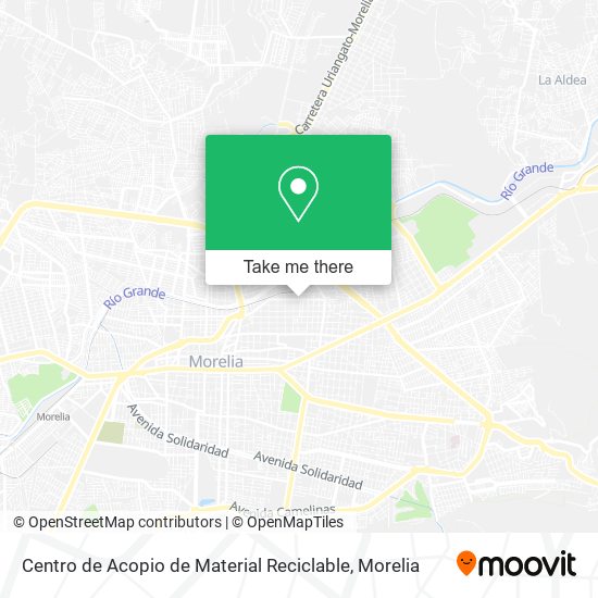 Mapa de Centro de Acopio de Material Reciclable