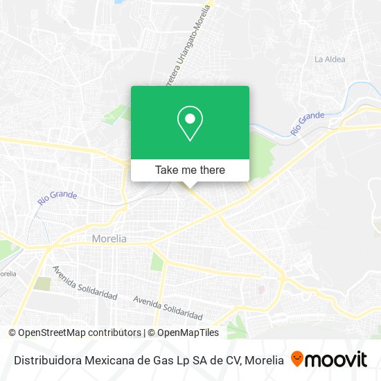 Distribuidora Mexicana de Gas Lp SA de CV map