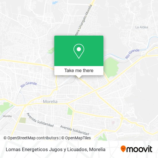 Mapa de Lomas Energeticos Jugos y Licuados