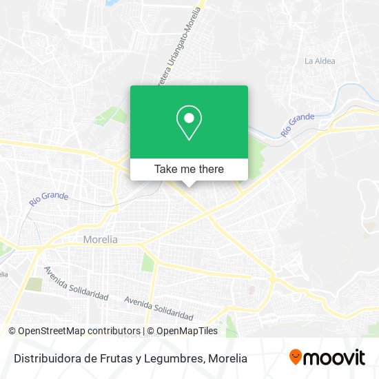 Mapa de Distribuidora de Frutas y Legumbres