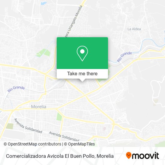 Mapa de Comercializadora Avícola El Buen Pollo