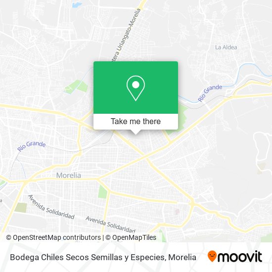 Mapa de Bodega Chiles Secos Semillas y Especies