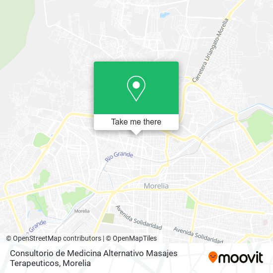 Mapa de Consultorio de Medicina Alternativo Masajes Terapeuticos