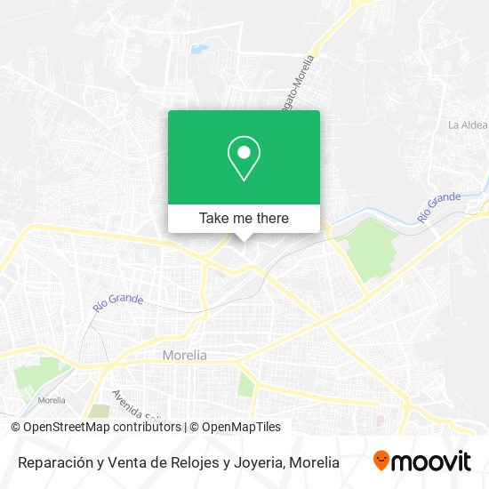 Mapa de Reparación y Venta de Relojes y Joyeria