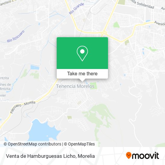 Mapa de Venta de Hamburguesas Licho