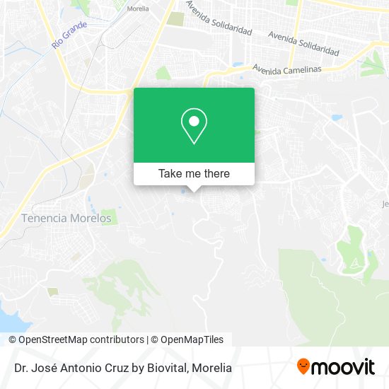 Dr. José Antonio Cruz by Biovital map