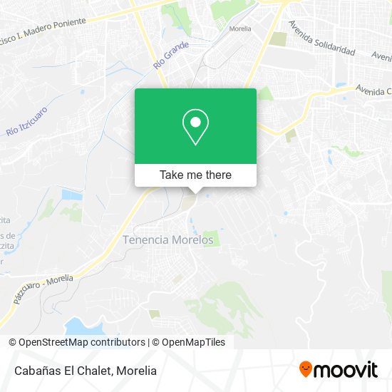 Mapa de Cabañas El Chalet