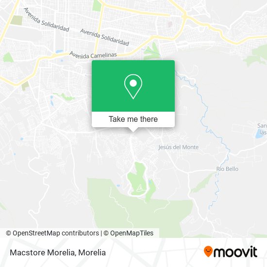 Mapa de Macstore Morelia