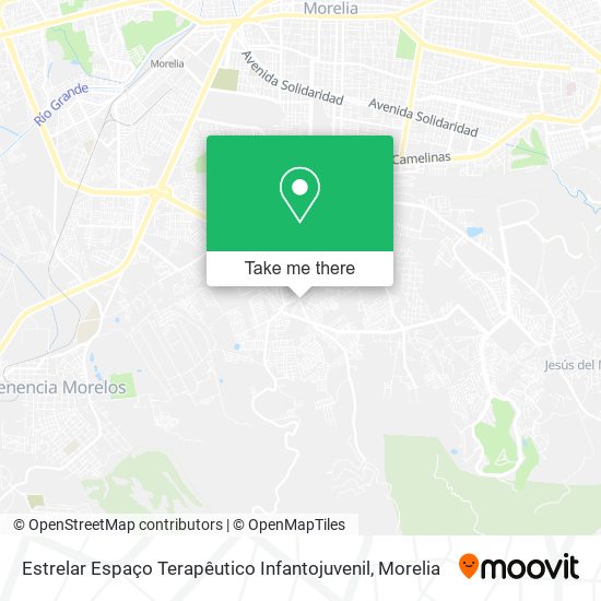 Mapa de Estrelar Espaço Terapêutico Infantojuvenil