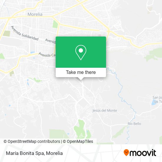 Mapa de María Bonita Spa