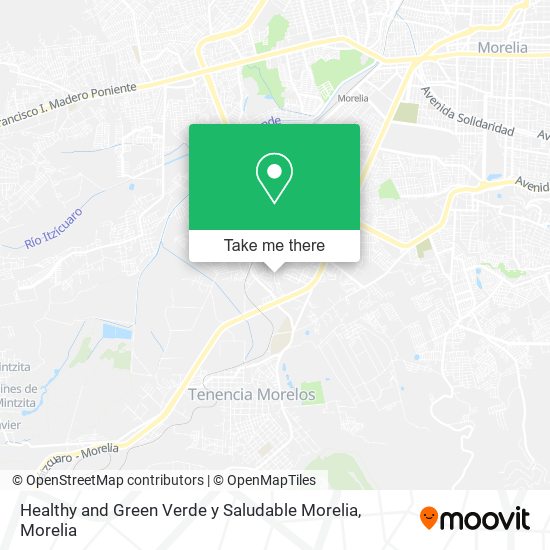Mapa de Healthy and Green Verde y Saludable Morelia