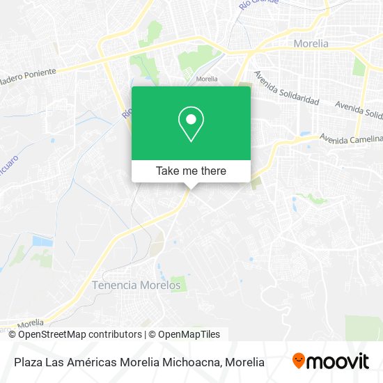 Mapa de Plaza Las Américas Morelia Michoacna