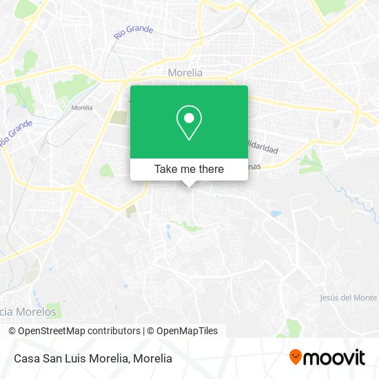 Mapa de Casa San Luis Morelia
