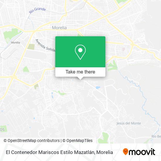 El Contenedor Mariscos Estilo Mazatlán map