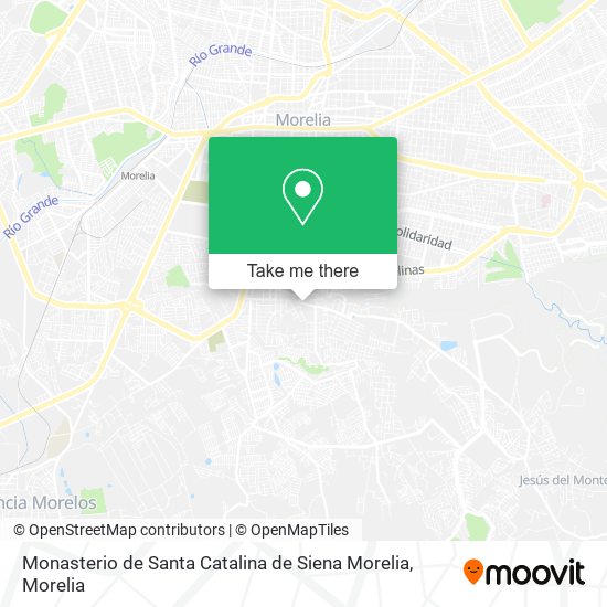 Monasterio de Santa Catalina de Siena Morelia map