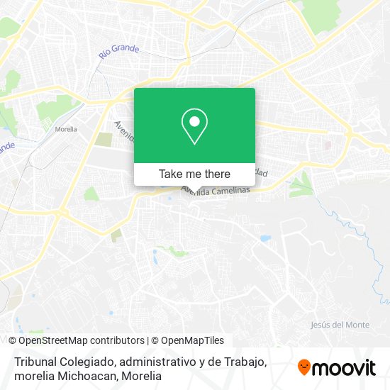 Tribunal Colegiado, administrativo y de Trabajo, morelia Michoacan map