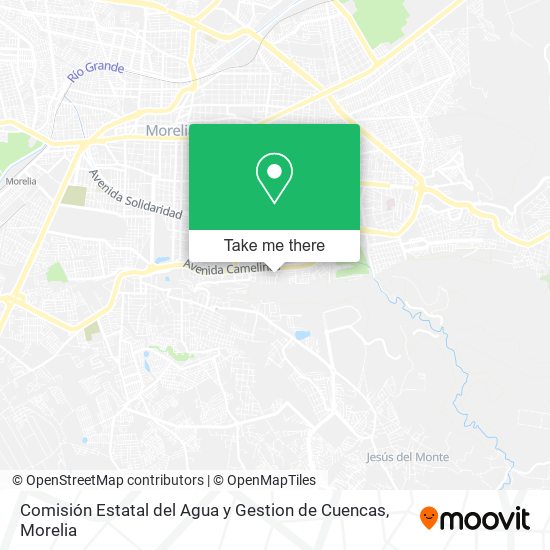 Comisión Estatal del Agua y Gestion de Cuencas map