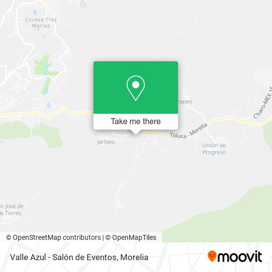 Mapa de Valle Azul - Salón de Eventos