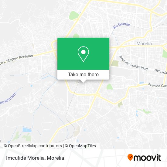 Mapa de Imcufide Morelia