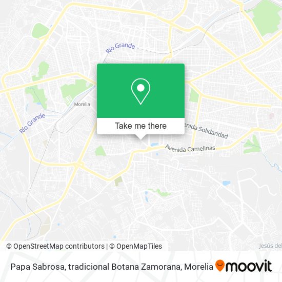 Papa Sabrosa, tradicional Botana Zamorana map