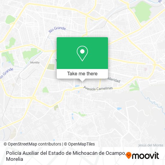 Policía Auxiliar del Estado de Michoacán de Ocampo map