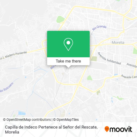 Capilla de Indeco Pertenece al Señor del Rescate map