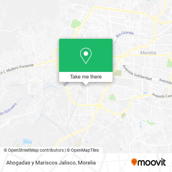 Ahogadas y Mariscos Jalisco map