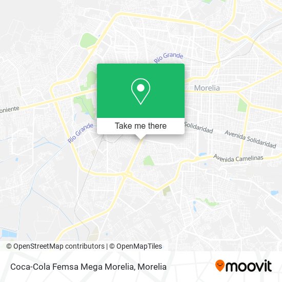 Mapa de Coca-Cola Femsa Mega Morelia