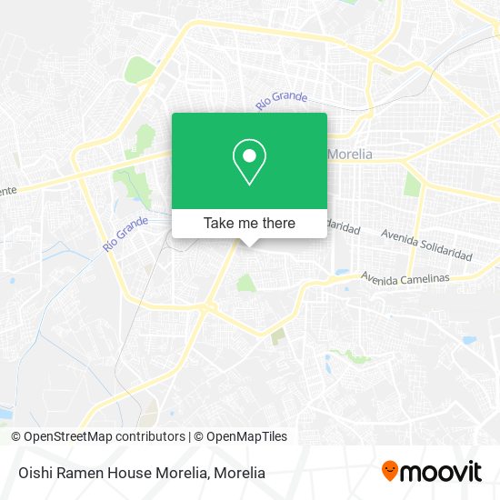 Oishi Ramen House Morelia map