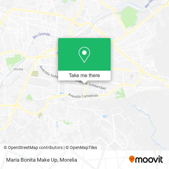 María Bonita Make Up map