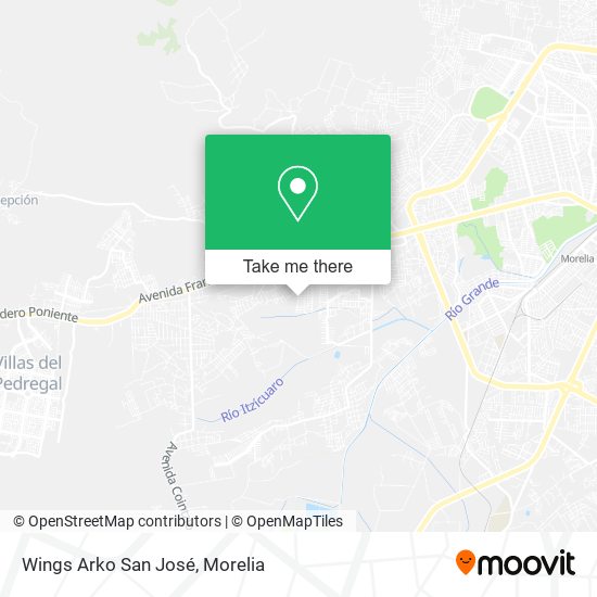 Wings Arko San José map