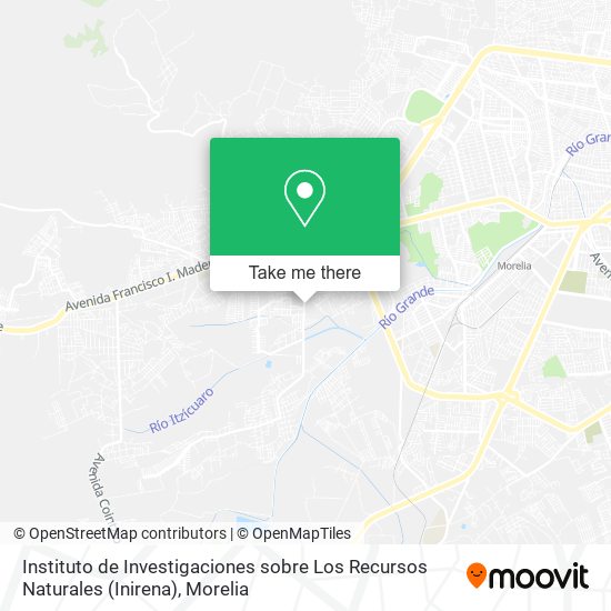 Instituto de Investigaciones sobre Los Recursos Naturales (Inirena) map