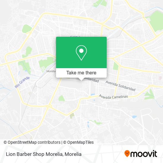 Lion Barber Shop Morelia map