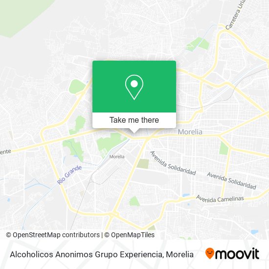 Alcoholicos Anonimos Grupo Experiencia map