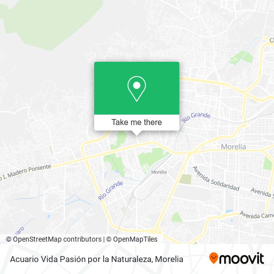 Acuario Vida Pasión por la Naturaleza map