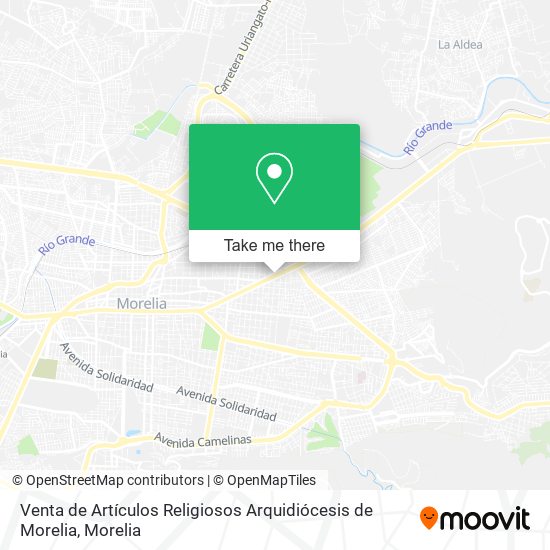 Venta de Artículos Religiosos Arquidiócesis de Morelia map
