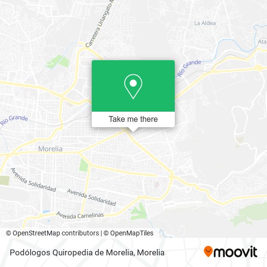 Podólogos Quiropedia de Morelia map