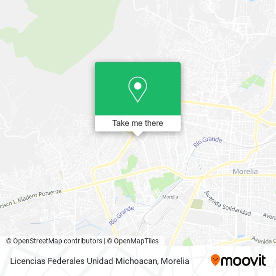 Mapa de Licencias Federales Unidad Michoacan