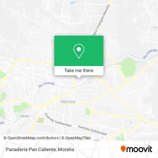 Mapa de Panadería Pan Caliente