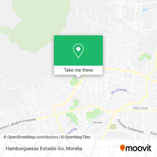 Mapa de Hamburguesas Estadio Go
