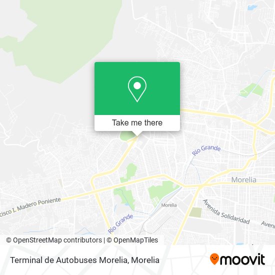 Terminal de Autobuses Morelia map