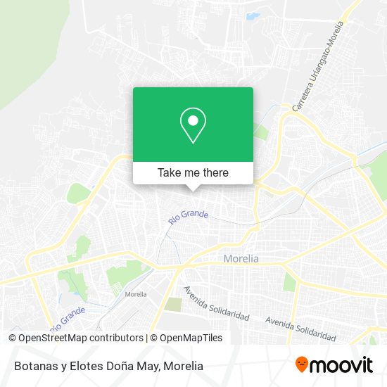 Botanas y Elotes Doña May map