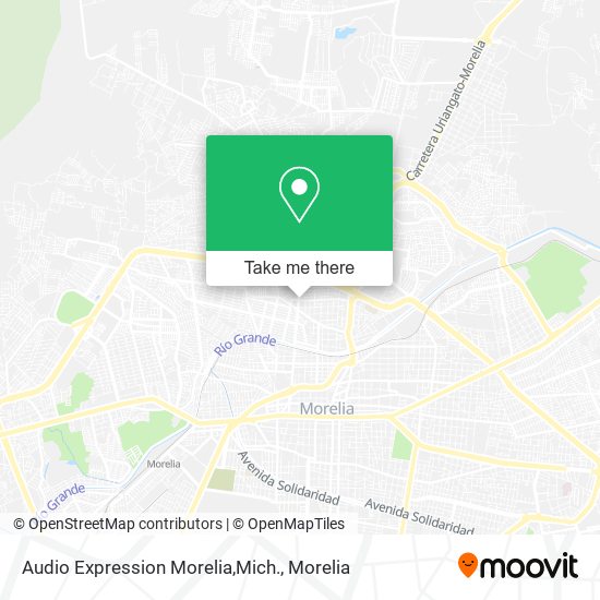 Mapa de Audio Expression Morelia,Mich.