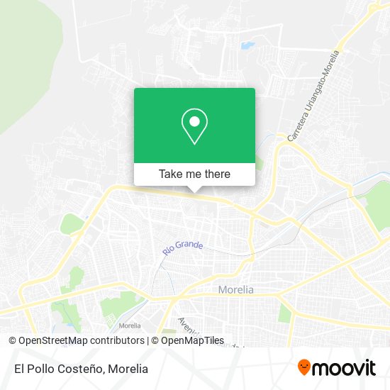 Mapa de El Pollo Costeño
