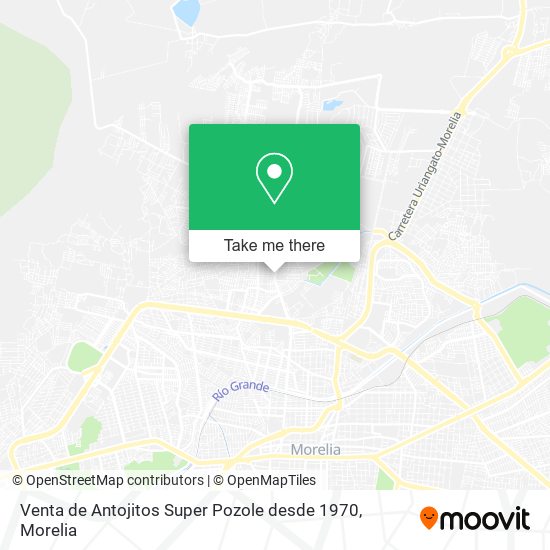 Venta de Antojitos Super Pozole desde 1970 map
