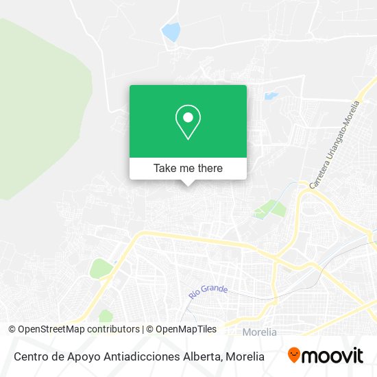 Mapa de Centro de Apoyo Antiadicciones Alberta