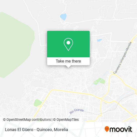 Lonas El Güero - Quinceo map