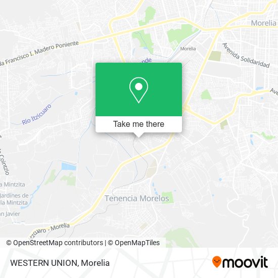 Mapa de WESTERN UNION